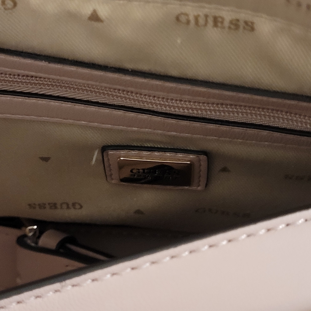 GUESS Pink Quilted Women's Bag - Picture 6 of 7